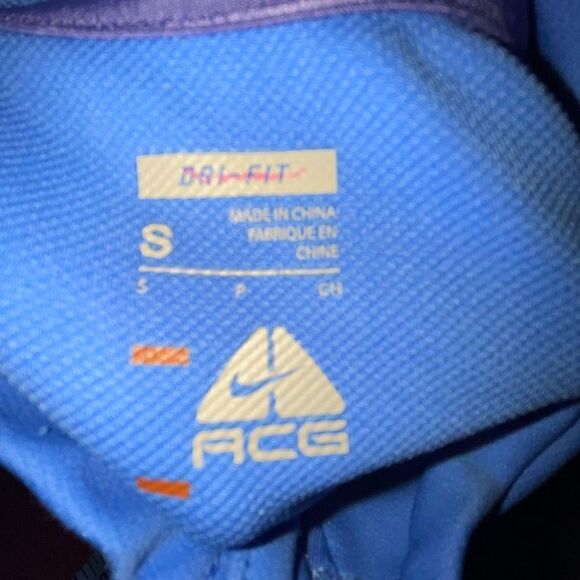 Nike Dri-FIT Half Zip Pullover Athletic Top Blue Activewear - Picture 5 of 6